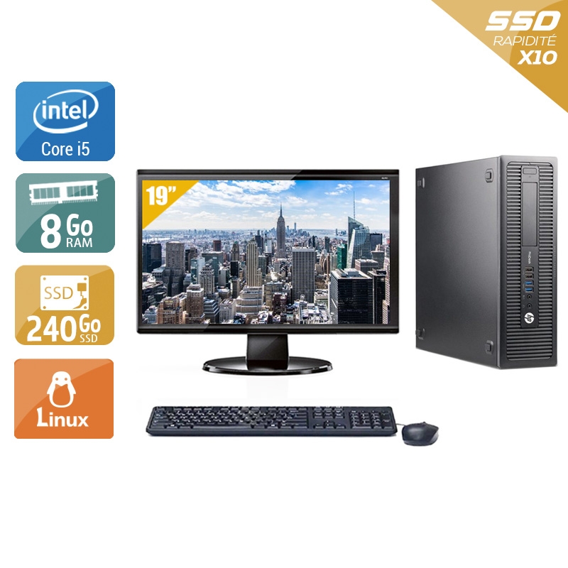 Acheter HP ProDesk 600 G2 SFF i5 Gen 6 + Écran - 19'' 8Go RAM 240Go SSD Linux Bon étatOccasion certifiée reconditionnée Bon état - 224,17 € HP ProDesk 600 G2 SFF i5 Gen 6 + Écran - 19'' 8Go RAM 240Go SSD Linux Bon étatOccasion certifiée reconditionnée Bon état - reconditionné disponible sur Kiatoo