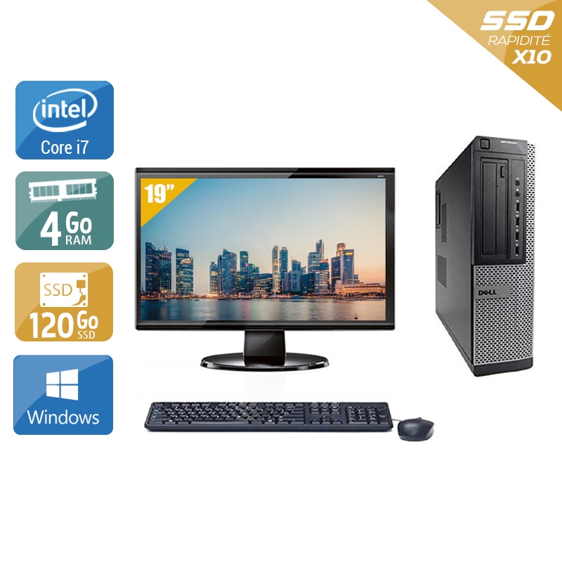 Acheter Dell Optiplex 9010 Desktop i7 + Écran - 19'' 4Go RAM 120Go SSD Windows 10 Bon étatOccasion certifiée reconditionnée Bon état - 224,17 € Dell Optiplex 9010 Desktop i7 + Écran - 19'' 4Go RAM 120Go SSD Windows 10 Bon étatOccasion certifiée reconditionnée Bon état - reconditionné disponible sur Kiatoo