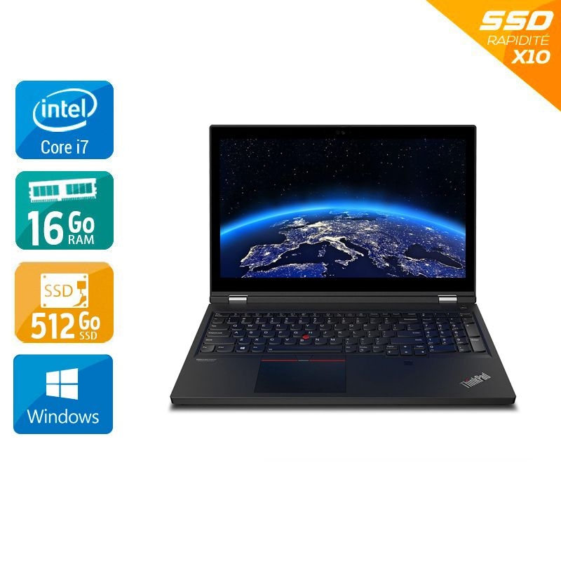 Lenovo ThinkPad P15 Gen 1 15,5'' i7 Gen 10 - 16Go RAM 512Go SSD Windows 11 État correct Bon état -  reconditionné disponible sur Kiatoo