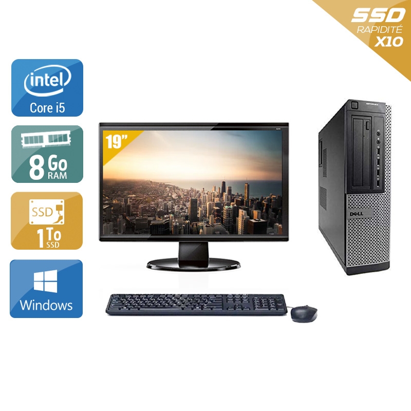 Acheter Dell Optiplex 390 Desktop i5 + Écran - 19'' 8Go RAM 1To SSD Windows 10 Bon étatOccasion certifiée reconditionnée Bon état - 307,50 € Dell Optiplex 390 Desktop i5 + Écran - 19'' 8Go RAM 1To SSD Windows 10 Bon étatOccasion certifiée reconditionnée Bon état - reconditionné disponible sur Kiatoo