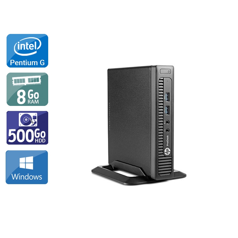Acheter HP ProDesk 600 G1 TINY Pentium G Dual Core - 8Go RAM 500Go HDD Windows 10 État correctOccasion certifiée reconditionnée Bon état - 165,83 € HP ProDesk 600 G1 TINY Pentium G Dual Core - 8Go RAM 500Go HDD Windows 10 État correctOccasion certifiée reconditionnée Bon état - reconditionné disponible sur Kiatoo