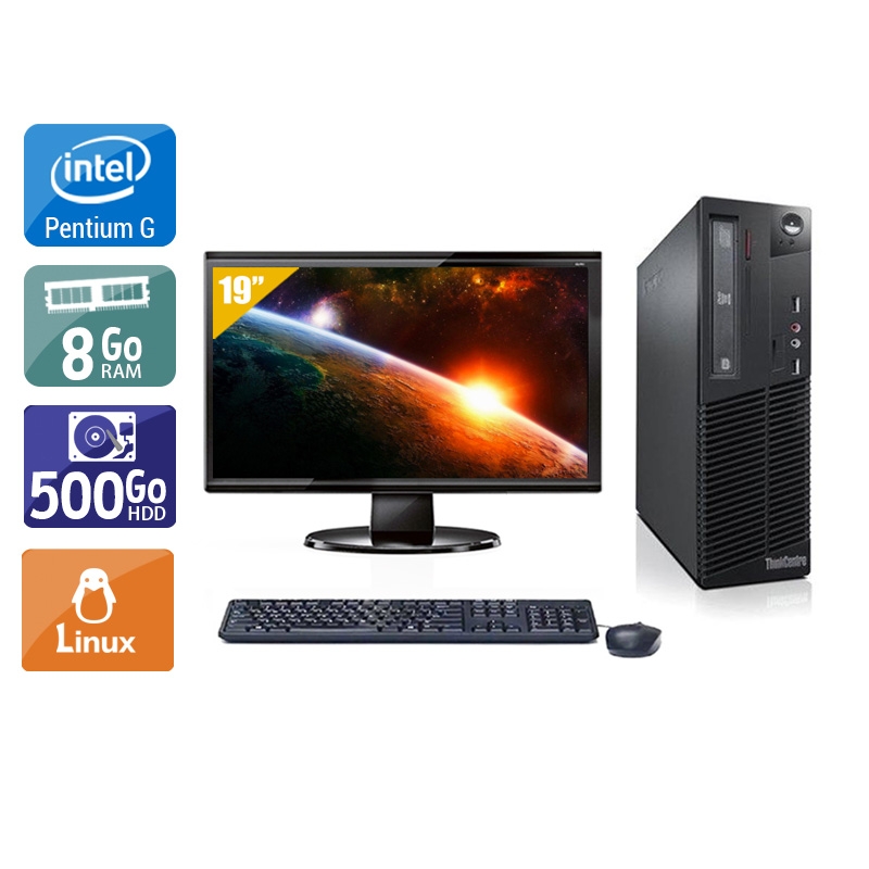 Acheter Lenovo ThinkCentre M81 SFF Pentium G Dual Core + Écran - 19'' 8Go RAM 500Go HDD Linux Bon étatOccasion certifiée reconditionnée Bon état - 249,17 € Lenovo ThinkCentre M81 SFF Pentium G Dual Core + Écran - 19'' 8Go RAM 500Go HDD Linux Bon étatOccasion certifiée reconditionnée Bon état - reconditionné disponible sur Kiatoo