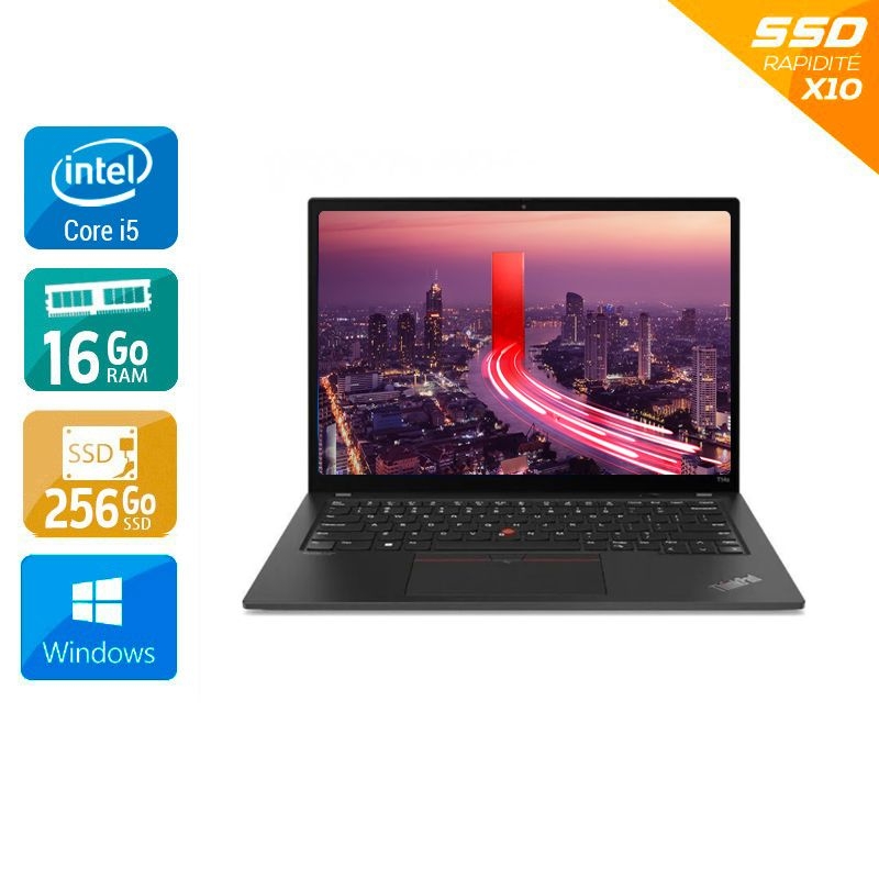 Lenovo ThinkPad T14 Gen 1 14'' i5 Gen 10 - 16Go RAM 256Go SSD Windows 11 - Etat du Produit : Bon état  Bon étatOccasion certifiée reconditionnée Bon état -  reconditionné disponible sur Kiatoo