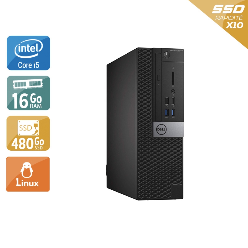 Acheter Dell Optiplex 5040 SFF i5 - 16Go RAM 480Go SSD Linux - Etat du Produit : Bon état Bon étatOccasion certifiée reconditionnée Bon état - 265,83 € Dell Optiplex 5040 SFF i5 - 16Go RAM 480Go SSD Linux - Etat du Produit : Bon état Bon étatOccasion certifiée reconditionnée Bon état - reconditionné disponible sur Kiatoo