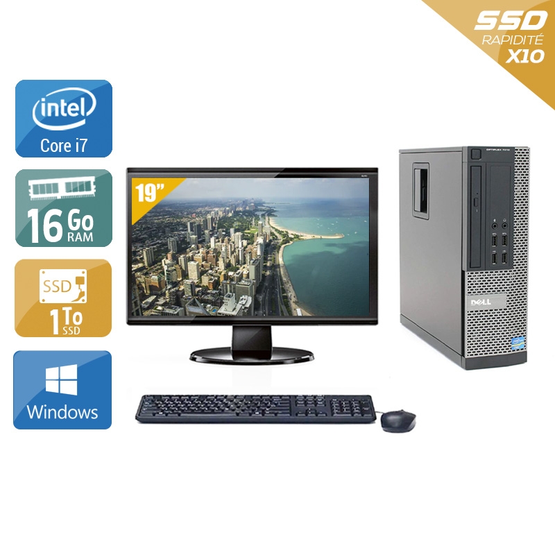 Acheter Dell Optiplex 990 SFF i7 + Écran - 19'' 16Go RAM 1To SSD Windows 10 Très bon étatOccasion certifiée reconditionnée Bon état - 382,50 € Dell Optiplex 990 SFF i7 + Écran - 19'' 16Go RAM 1To SSD Windows 10 Très bon étatOccasion certifiée reconditionnée Bon état - reconditionné disponible sur Kiatoo