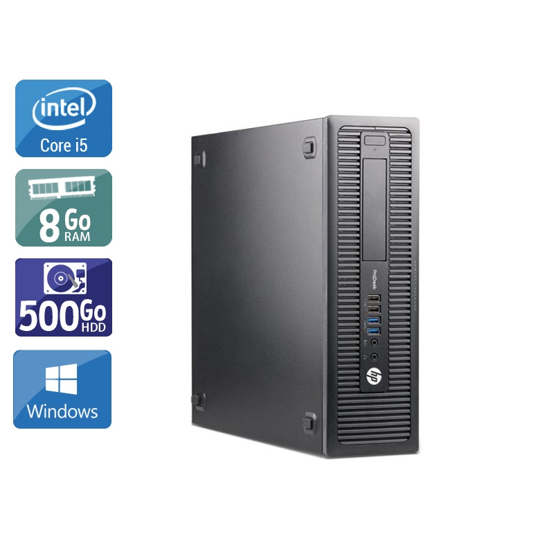 HP ProDesk 600 G1 SFF i5 - 8Go RAM 500Go HDD Windows 10  Très bon étatOccasion certifiée reconditionnée Bon état -  reconditionné disponible sur Kiatoo
