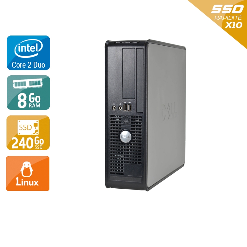 Acheter Dell Optiplex 745 SFF Core 2 Duo - 8Go RAM 240Go SSD Linux Très bon étatOccasion certifiée reconditionnée Bon état - 232,50 € Dell Optiplex 745 SFF Core 2 Duo - 8Go RAM 240Go SSD Linux Très bon étatOccasion certifiée reconditionnée Bon état - reconditionné disponible sur Kiatoo