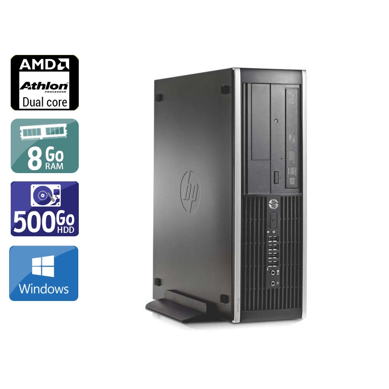 Acheter HP Compaq Pro 6005 SFF AMD Athlon Dual Core - 8Go RAM 500Go HDD Windows 10 Bon étatOccasion certifiée reconditionnée Bon état - 190,83 € HP Compaq Pro 6005 SFF AMD Athlon Dual Core - 8Go RAM 500Go HDD Windows 10 Bon étatOccasion certifiée reconditionnée Bon état - reconditionné disponible sur Kiatoo