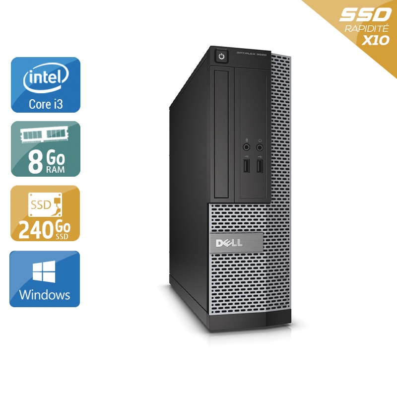 Acheter Dell Optiplex 3010 SFF i3 - 8Go RAM 240Go SSD Windows 10 Très bon étatOccasion certifiée reconditionnée Bon état - 232,50 € Dell Optiplex 3010 SFF i3 - 8Go RAM 240Go SSD Windows 10 Très bon étatOccasion certifiée reconditionnée Bon état - reconditionné disponible sur Kiatoo