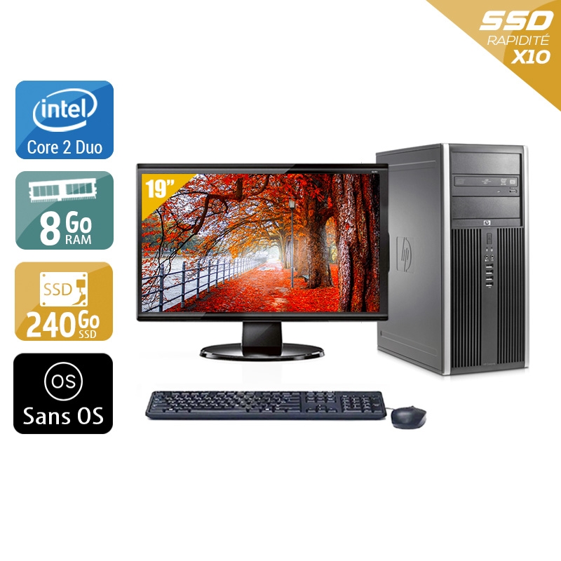 Acheter HP Compaq Elite 8000 Tower Core 2 Duo + Écran - 19'' 8Go RAM 240Go SSD Sans OS Bon étatOccasion certifiée reconditionnée Bon état - 224,17 € HP Compaq Elite 8000 Tower Core 2 Duo + Écran - 19'' 8Go RAM 240Go SSD Sans OS Bon étatOccasion certifiée reconditionnée Bon état - reconditionné disponible sur Kiatoo