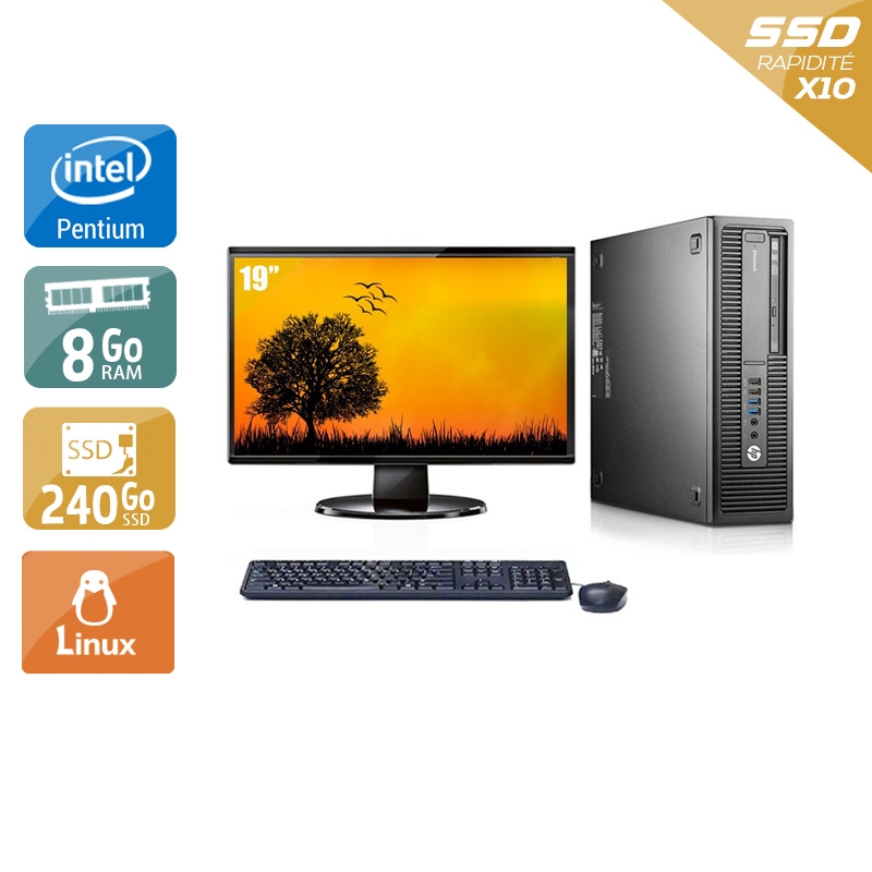 Acheter HP EliteDesk 800 G1 SFF Pentium G Dual Core + Écran - 19'' 8Go RAM 240Go SSD Linux Bon étatOccasion certifiée reconditionnée Bon état - 224,17 € HP EliteDesk 800 G1 SFF Pentium G Dual Core + Écran - 19'' 8Go RAM 240Go SSD Linux Bon étatOccasion certifiée reconditionnée Bon état - reconditionné disponible sur Kiatoo