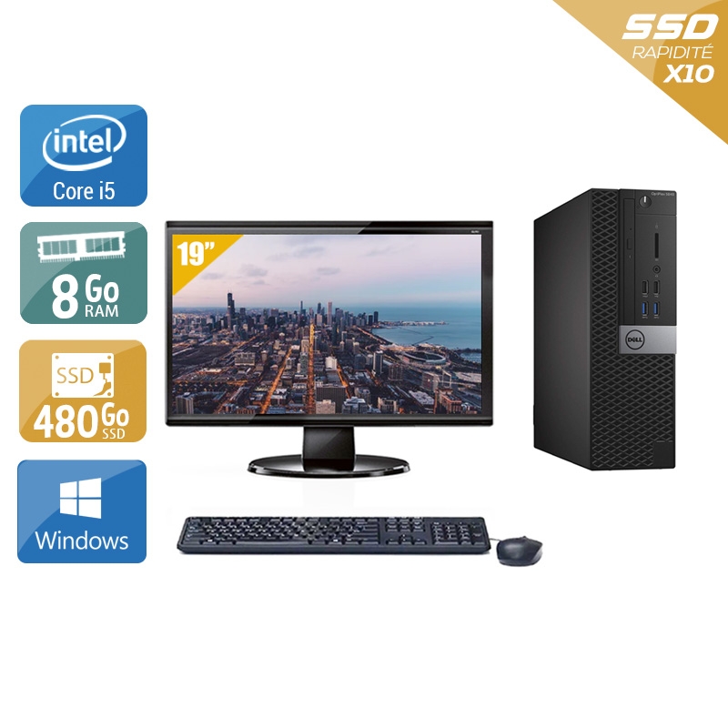 Acheter Dell Optiplex 5040 SFF i5 + Écran - 19'' 8Go RAM 480Go SSD Windows 10 Bon étatOccasion certifiée reconditionnée Bon état - 265,83 € Dell Optiplex 5040 SFF i5 + Écran - 19'' 8Go RAM 480Go SSD Windows 10 Bon étatOccasion certifiée reconditionnée Bon état - reconditionné disponible sur Kiatoo