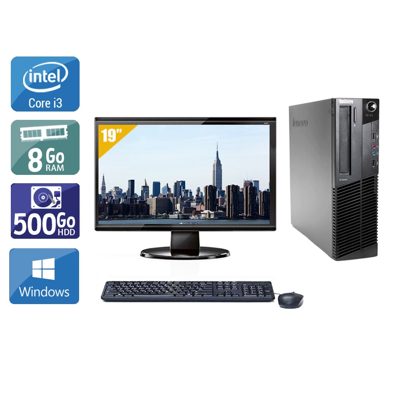 Acheter Lenovo ThinkCentre M91 SFF i3 + Écran - 19'' 8Go RAM 500Go HDD Windows 10 Bon étatOccasion certifiée reconditionnée Bon état - 224,17 € Lenovo ThinkCentre M91 SFF i3 + Écran - 19'' 8Go RAM 500Go HDD Windows 10 Bon étatOccasion certifiée reconditionnée Bon état - reconditionné disponible sur Kiatoo