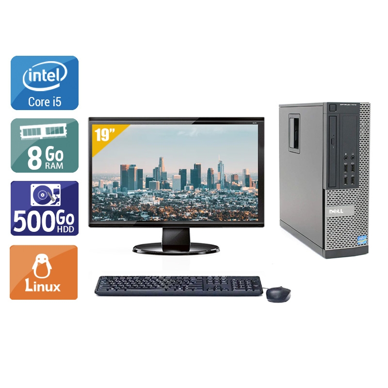 Dell Optiplex 9020 SFF i5 + Écran - 19'' 8Go RAM 500Go HDD Linux  Bon étatOccasion certifiée reconditionnée Bon état -  reconditionné disponible sur Kiatoo