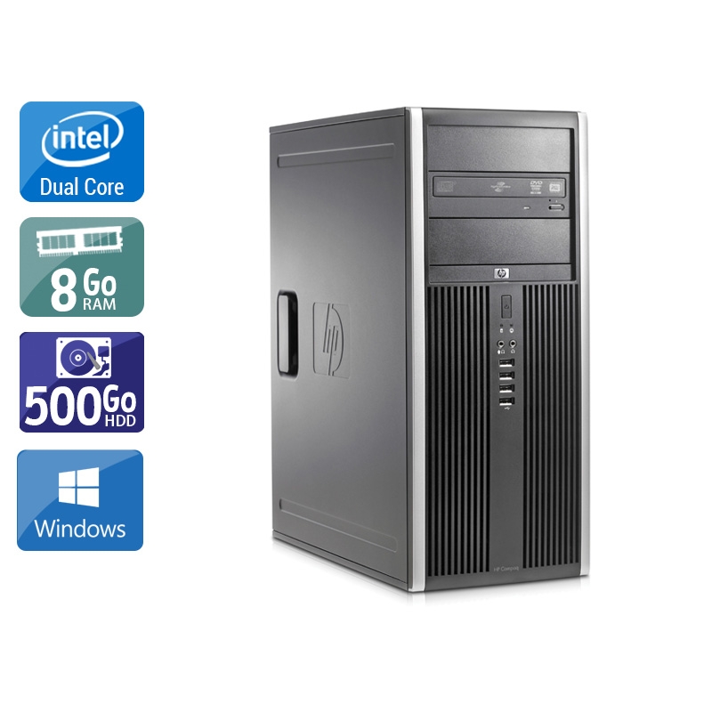 HP Compaq Elite 8000 Tower Dual Core - 8Go RAM 500Go HDD Windows 10  Très bon étatOccasion certifiée reconditionnée Bon état -  reconditionné disponible sur Kiatoo