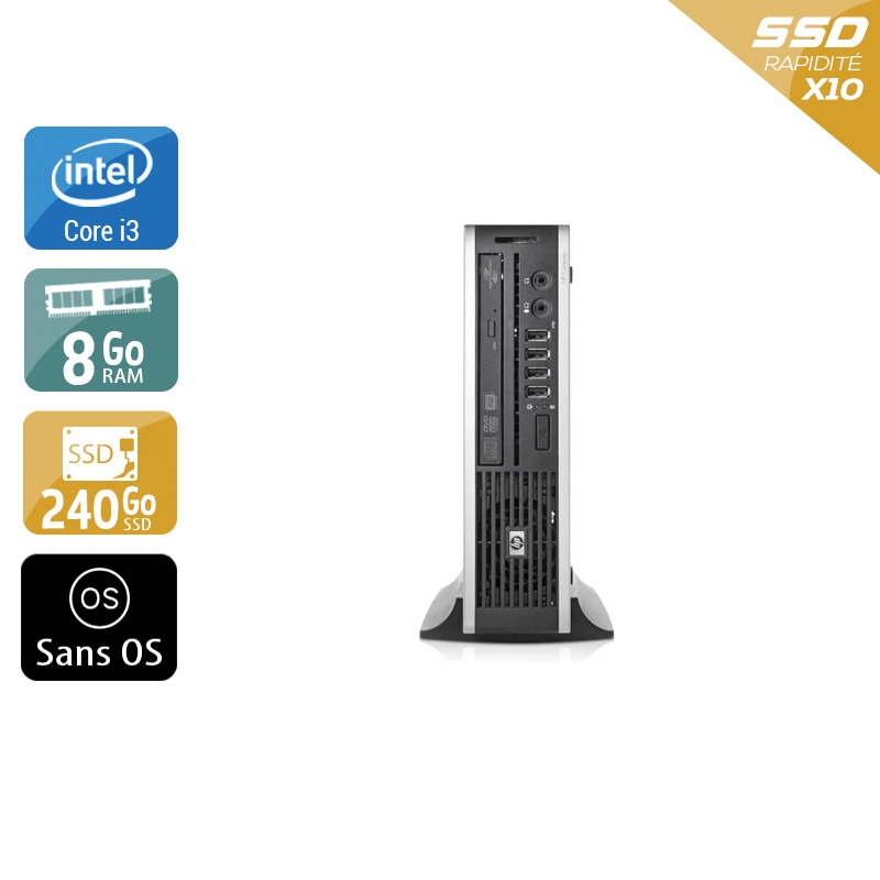 Acheter HP Compaq Elite 8300 USDT i3 - 8Go RAM 240Go SSD Sans OS Très bon étatOccasion certifiée reconditionnée Bon état - 232,50 € HP Compaq Elite 8300 USDT i3 - 8Go RAM 240Go SSD Sans OS Très bon étatOccasion certifiée reconditionnée Bon état - reconditionné disponible sur Kiatoo