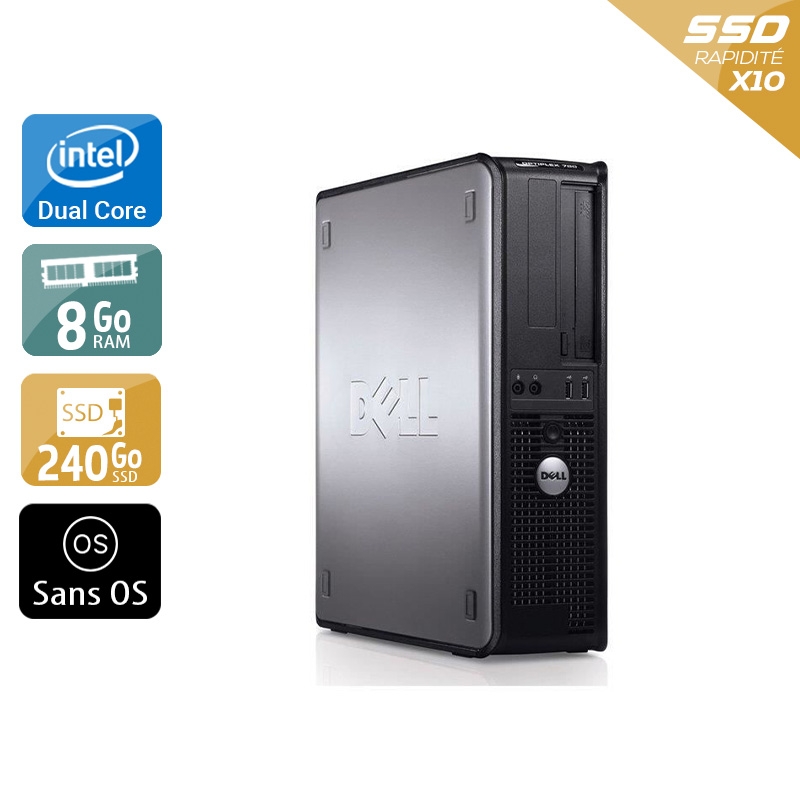 Acheter Dell Optiplex 780 SFF Dual Core - 8Go RAM 240Go SSD Sans OS Bon étatOccasion certifiée reconditionnée Bon état - 190,83 € Dell Optiplex 780 SFF Dual Core - 8Go RAM 240Go SSD Sans OS Bon étatOccasion certifiée reconditionnée Bon état - reconditionné disponible sur Kiatoo