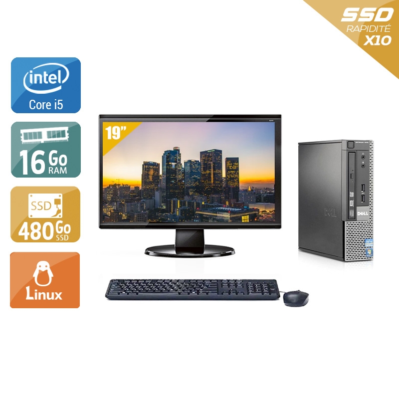 Acheter Dell Optiplex 7010 USDT i5 + Écran - 19'' 16Go RAM 480Go SSD Linux Bon étatOccasion certifiée reconditionnée Bon état - 299,17 € Dell Optiplex 7010 USDT i5 + Écran - 19'' 16Go RAM 480Go SSD Linux Bon étatOccasion certifiée reconditionnée Bon état - reconditionné disponible sur Kiatoo