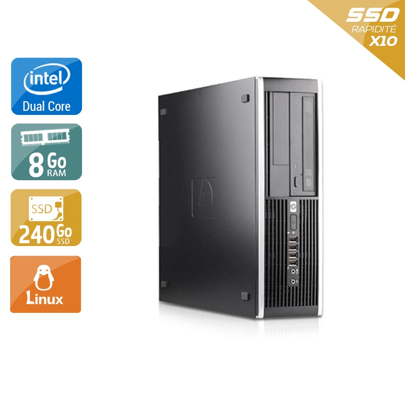 Acheter HP Compaq Pro 6000 SFF Dual Core - 8Go RAM 240Go SSD Linux Bon étatOccasion certifiée reconditionnée Bon état - 190,83 € HP Compaq Pro 6000 SFF Dual Core - 8Go RAM 240Go SSD Linux Bon étatOccasion certifiée reconditionnée Bon état - reconditionné disponible sur Kiatoo