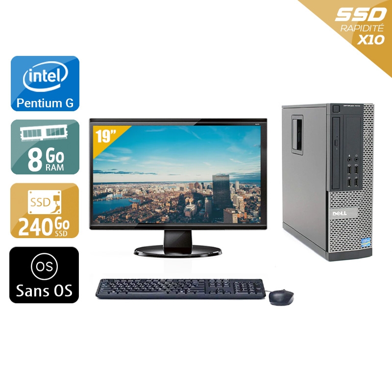 Acheter Dell Optiplex 790 SFF Pentium G Dual Core + Écran - 19'' 8Go RAM 240Go SSD Sans OS Bon étatOccasion certifiée reconditionnée Bon état - 282,50 € Dell Optiplex 790 SFF Pentium G Dual Core + Écran - 19'' 8Go RAM 240Go SSD Sans OS Bon étatOccasion certifiée reconditionnée Bon état - reconditionné disponible sur Kiatoo