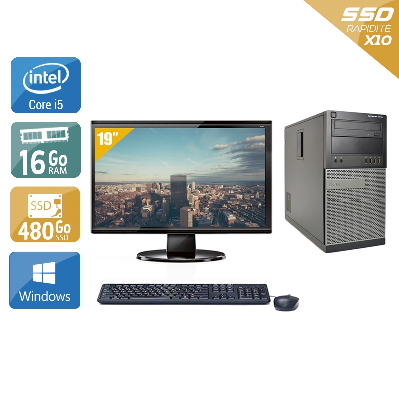 Acheter Dell Optiplex 7010 Tower i5 + Écran - 19'' 16Go RAM 480Go SSD Windows 10 Très bon étatOccasion certifiée reconditionnée Bon état - 340,84 € Dell Optiplex 7010 Tower i5 + Écran - 19'' 16Go RAM 480Go SSD Windows 10 Très bon étatOccasion certifiée reconditionnée Bon état - reconditionné disponible sur Kiatoo