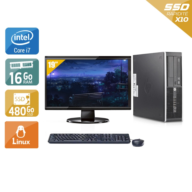 Acheter HP Compaq Elite 8200 SFF i7 + Écran - 19'' 16Go RAM 480Go SSD Linux Bon étatOccasion certifiée reconditionnée Bon état - 299,17 € HP Compaq Elite 8200 SFF i7 + Écran - 19'' 16Go RAM 480Go SSD Linux Bon étatOccasion certifiée reconditionnée Bon état - reconditionné disponible sur Kiatoo