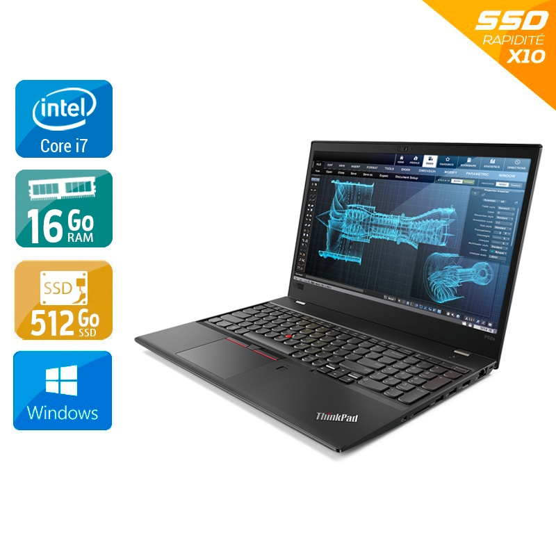 Lenovo ThinkPad P52s 15,6'' i7 Gen 8 - 16Go RAM 512Go SSD Windows 10  État correctOccasion certifiée reconditionnée Bon état -  reconditionné disponible sur Kiatoo