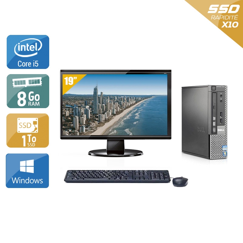 Acheter Dell Optiplex 9020 USDT i5 + Écran - 19'' 8Go RAM 1To SSD Windows 10 Bon étatOccasion certifiée reconditionnée Bon état - 307,50 € Dell Optiplex 9020 USDT i5 + Écran - 19'' 8Go RAM 1To SSD Windows 10 Bon étatOccasion certifiée reconditionnée Bon état - reconditionné disponible sur Kiatoo