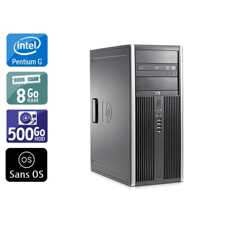 HP Compaq Elite 8300 Tower Pentium G Dual Core - 8Go RAM 500Go HDD Sans OS  Bon étatOccasion certifiée reconditionnée Bon état -  reconditionné disponible sur Kiatoo