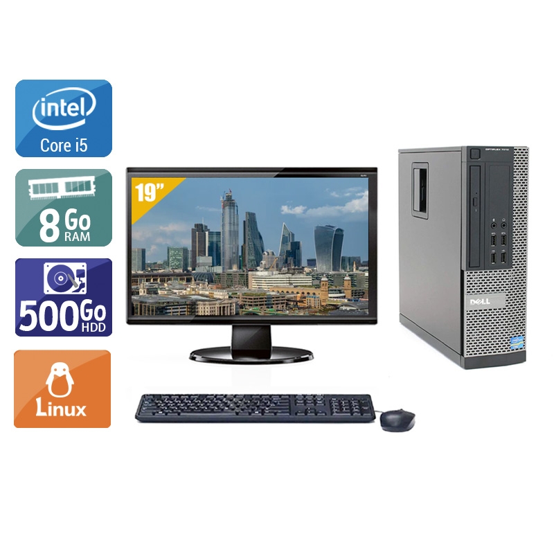 Dell Optiplex 9010 SFF i5 + Écran - 19'' 8Go RAM 500Go HDD Linux  Bon étatOccasion certifiée reconditionnée Bon état -  reconditionné disponible sur Kiatoo