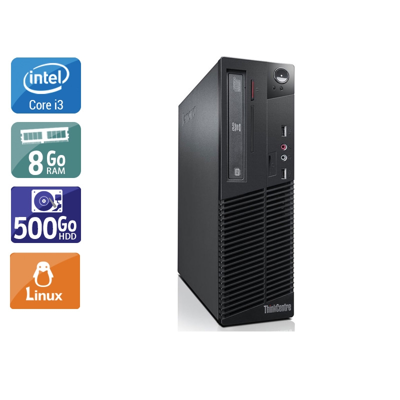 Acheter Lenovo ThinkCentre M81 SFF i3 - 8Go RAM 500Go HDD Linux Très bon étatOccasion certifiée reconditionnée Bon état - 232,50 € Lenovo ThinkCentre M81 SFF i3 - 8Go RAM 500Go HDD Linux Très bon étatOccasion certifiée reconditionnée Bon état - reconditionné disponible sur Kiatoo