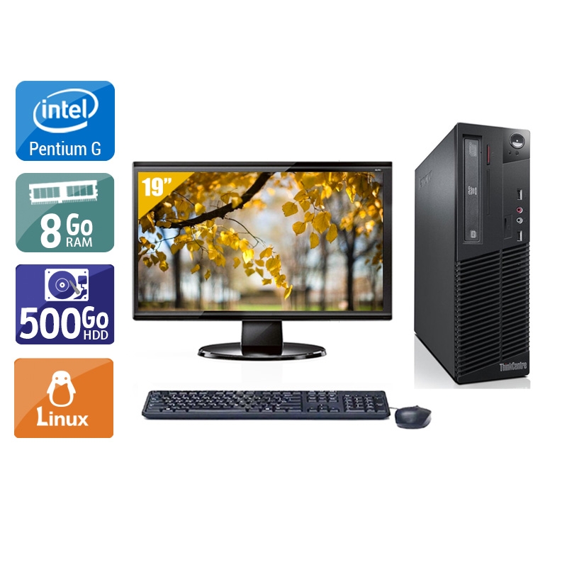 Acheter Lenovo ThinkCentre M73 SFF Pentium G Dual Core + Écran - 19'' 8Go RAM 500Go HDD Linux Bon étatOccasion certifiée reconditionnée Bon état - 224,17 € Lenovo ThinkCentre M73 SFF Pentium G Dual Core + Écran - 19'' 8Go RAM 500Go HDD Linux Bon étatOccasion certifiée reconditionnée Bon état - reconditionné disponible sur Kiatoo