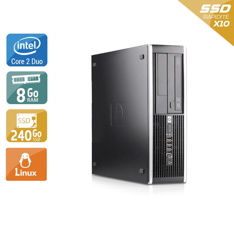 Acheter HP Compaq Pro 6000 SFF Core 2 Duo - 8Go RAM 240Go SSD Linux Bon étatOccasion certifiée reconditionnée Bon état - 190,83 € HP Compaq Pro 6000 SFF Core 2 Duo - 8Go RAM 240Go SSD Linux Bon étatOccasion certifiée reconditionnée Bon état - reconditionné disponible sur Kiatoo