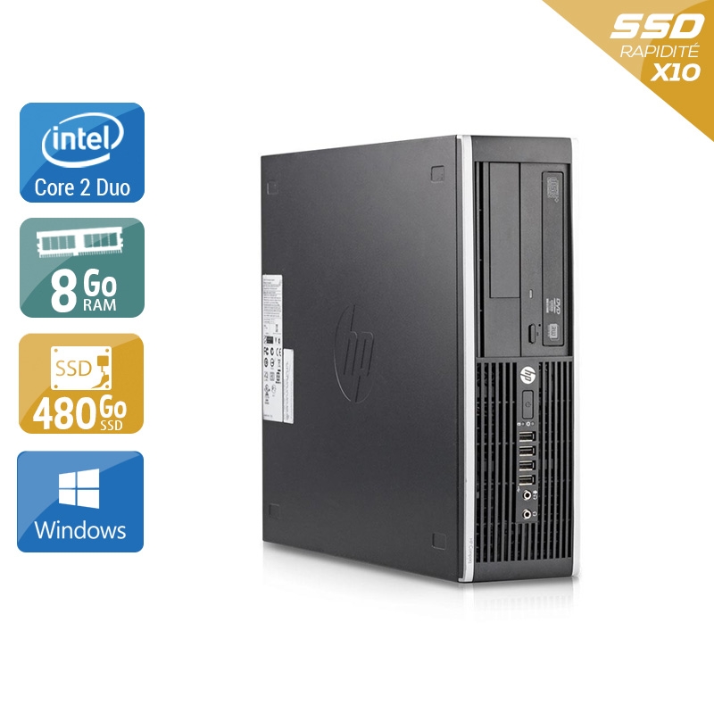 HP Compaq Elite 8200 SFF Core 2 Duo - 8Go RAM 480Go SSD Windows 10  Bon étatOccasion certifiée reconditionnée Bon état -  reconditionné disponible sur Kiatoo