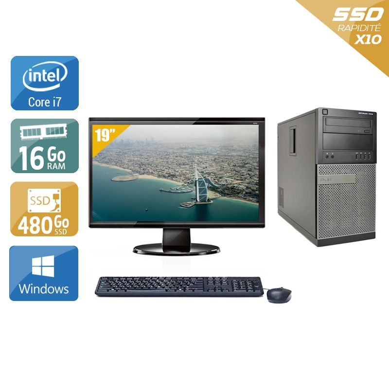 Acheter Dell Optiplex 790 Tower i7 + Écran - 19'' 16Go RAM 480Go SSD Windows 10 Très bon étatOccasion certifiée reconditionnée Bon état - 340,84 € Dell Optiplex 790 Tower i7 + Écran - 19'' 16Go RAM 480Go SSD Windows 10 Très bon étatOccasion certifiée reconditionnée Bon état - reconditionné disponible sur Kiatoo