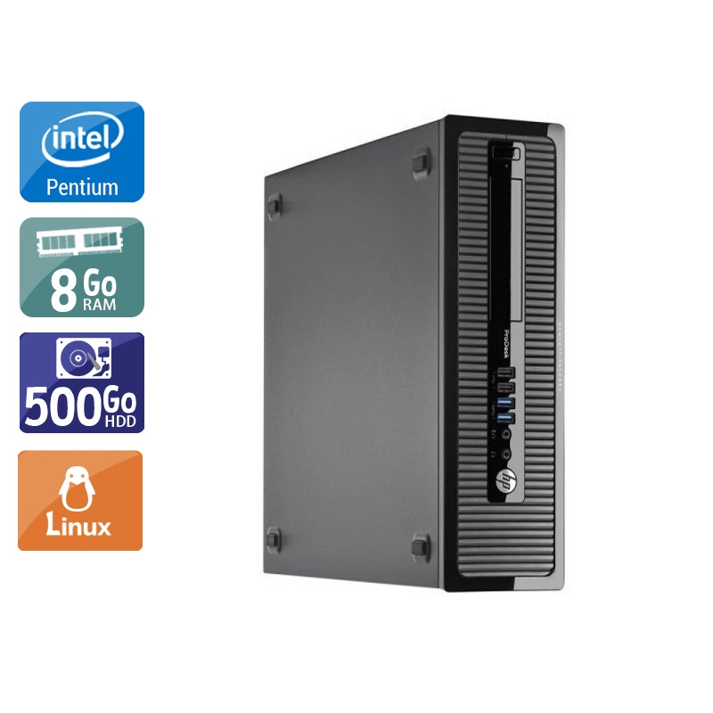 Acheter HP ProDesk 400 G1 SFF Pentium G Dual Core - 8Go RAM 500Go HDD Linux Très bon étatOccasion certifiée reconditionnée Bon état - 232,50 € HP ProDesk 400 G1 SFF Pentium G Dual Core - 8Go RAM 500Go HDD Linux Très bon étatOccasion certifiée reconditionnée Bon état - reconditionné disponible sur Kiatoo