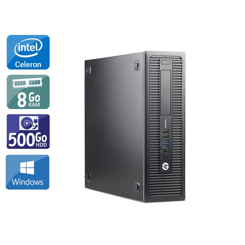 HP ProDesk 600 G1 SFF Celeron Dual Core - 8Go RAM 500Go HDD Windows 10  Bon étatOccasion certifiée reconditionnée Bon état -  reconditionné disponible sur Kiatoo