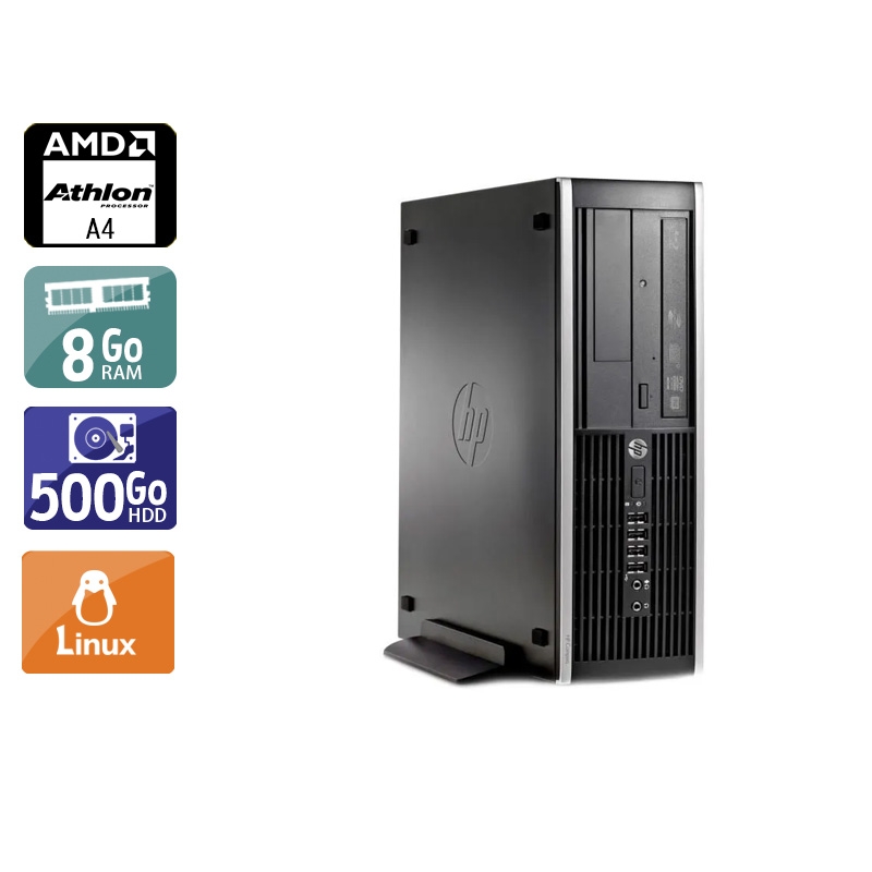 HP Compaq Pro 6305 SFF AMD A4 - 8Go RAM 500Go HDD Linux  État correctOccasion certifiée reconditionnée Bon état -  reconditionné disponible sur Kiatoo