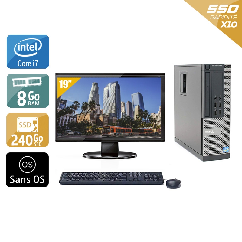 Acheter Dell Optiplex 790 SFF i7 + Écran - 19'' 8Go RAM 240Go SSD Sans OS Bon étatOccasion certifiée reconditionnée Bon état - 224,17 € Dell Optiplex 790 SFF i7 + Écran - 19'' 8Go RAM 240Go SSD Sans OS Bon étatOccasion certifiée reconditionnée Bon état - reconditionné disponible sur Kiatoo