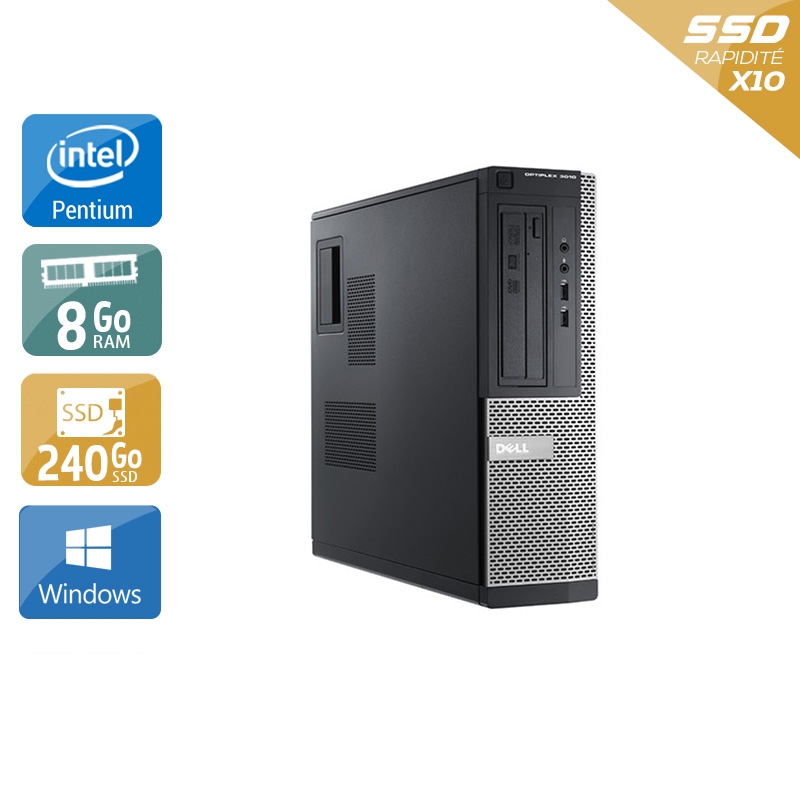 Acheter Dell Optiplex 3010 Desktop Pentium G Dual Core - 8Go RAM 240Go SSD Windows 10 Bon étatOccasion certifiée reconditionnée Bon état - 190,83 € Dell Optiplex 3010 Desktop Pentium G Dual Core - 8Go RAM 240Go SSD Windows 10 Bon étatOccasion certifiée reconditionnée Bon état - reconditionné disponible sur Kiatoo