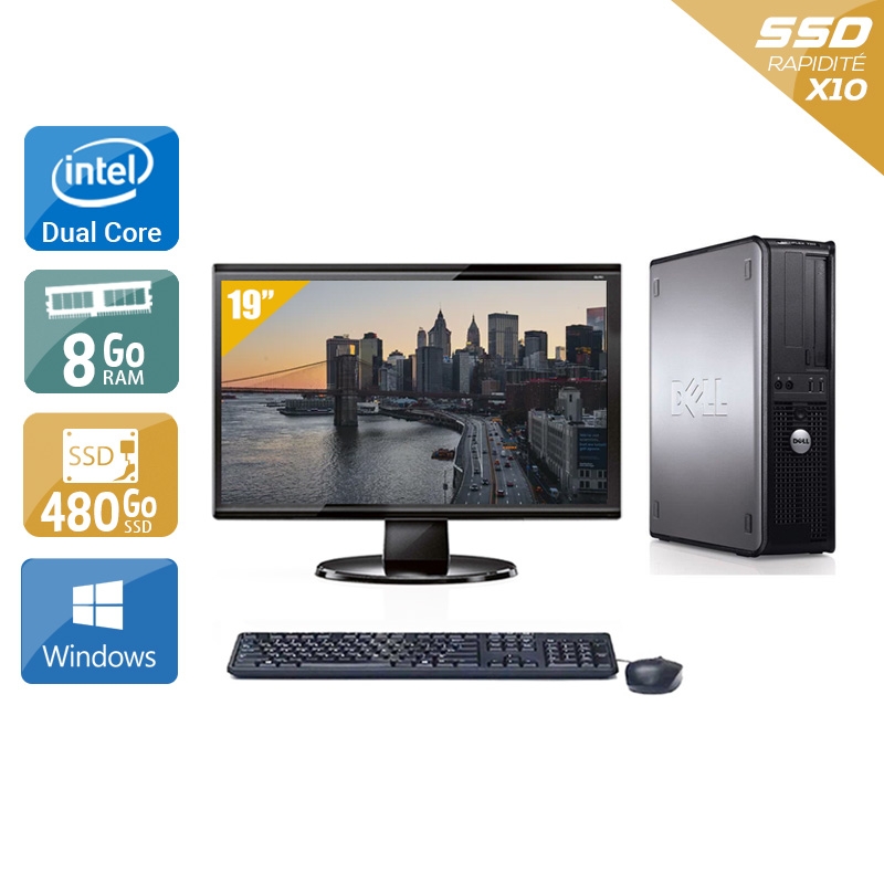 Acheter Dell Optiplex 780 SFF Dual Core + Écran - 19'' 8Go RAM 480Go SSD Windows 10 Bon étatOccasion certifiée reconditionnée Bon état - 265,83 € Dell Optiplex 780 SFF Dual Core + Écran - 19'' 8Go RAM 480Go SSD Windows 10 Bon étatOccasion certifiée reconditionnée Bon état - reconditionné disponible sur Kiatoo