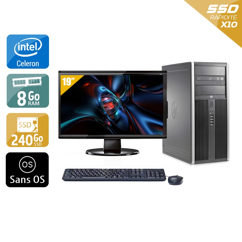 Acheter HP Compaq Elite 8200 Tower Celeron Dual Core + Écran - 19'' 8Go RAM 240Go SSD Sans OS Bon étatOccasion certifiée reconditionnée Bon état - 224,17 € HP Compaq Elite 8200 Tower Celeron Dual Core + Écran - 19'' 8Go RAM 240Go SSD Sans OS Bon étatOccasion certifiée reconditionnée Bon état - reconditionné disponible sur Kiatoo