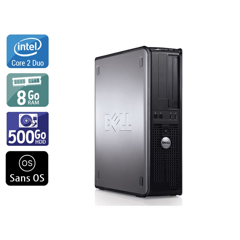 Dell Optiplex 780 SFF Core 2 Duo - 8Go RAM 500Go HDD Sans OS  Très bon étatOccasion certifiée reconditionnée Bon état -  reconditionné disponible sur Kiatoo