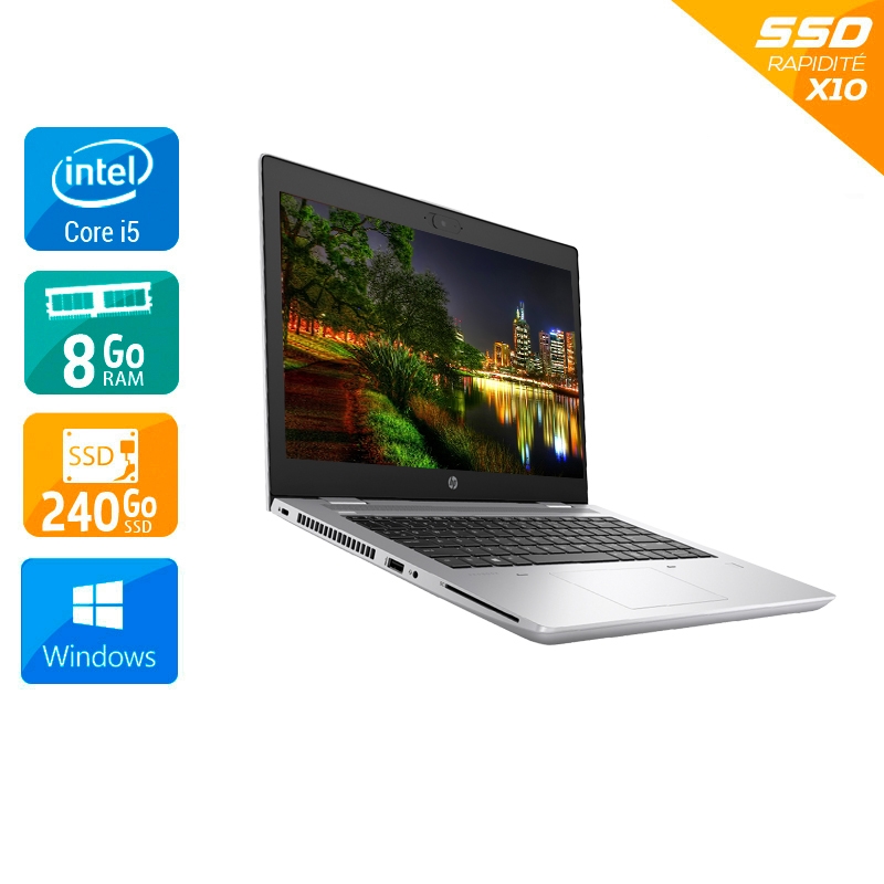 HP ProBook 640 G4 14'' i5 Gen 7 - 8Go RAM 240Go SSD Windows 10  État correctOccasion certifiée reconditionnée Bon état -  reconditionné disponible sur Kiatoo