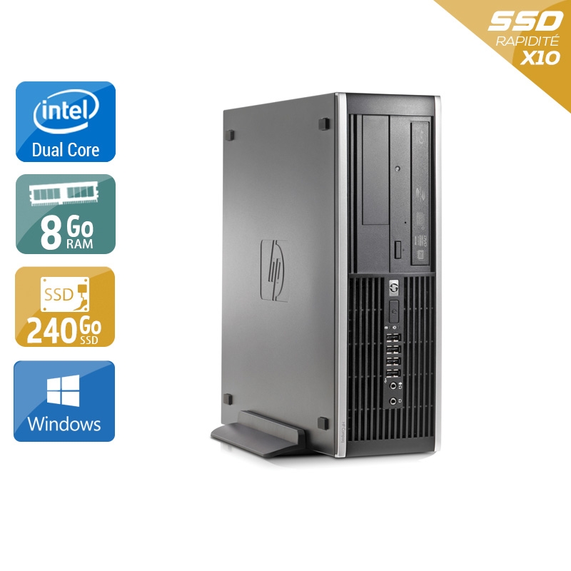 Acheter HP Compaq Elite 8000 SFF Dual Core - 8Go RAM 240Go SSD Windows 10 Bon étatOccasion certifiée reconditionnée Bon état - 190,83 € HP Compaq Elite 8000 SFF Dual Core - 8Go RAM 240Go SSD Windows 10 Bon étatOccasion certifiée reconditionnée Bon état - reconditionné disponible sur Kiatoo