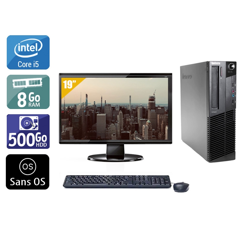 Acheter Lenovo ThinkCentre M82 SFF i5 + Écran - 19'' 8Go RAM 500Go HDD Sans OS Bon étatOccasion certifiée reconditionnée Bon état - 224,17 € Lenovo ThinkCentre M82 SFF i5 + Écran - 19'' 8Go RAM 500Go HDD Sans OS Bon étatOccasion certifiée reconditionnée Bon état - reconditionné disponible sur Kiatoo