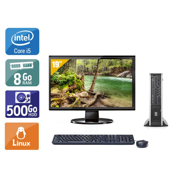 HP Compaq Elite 8300 USDT i5 + Écran - 19'' 8Go RAM 500Go HDD Linux  État correctOccasion certifiée reconditionnée Bon état -  reconditionné disponible sur Kiatoo