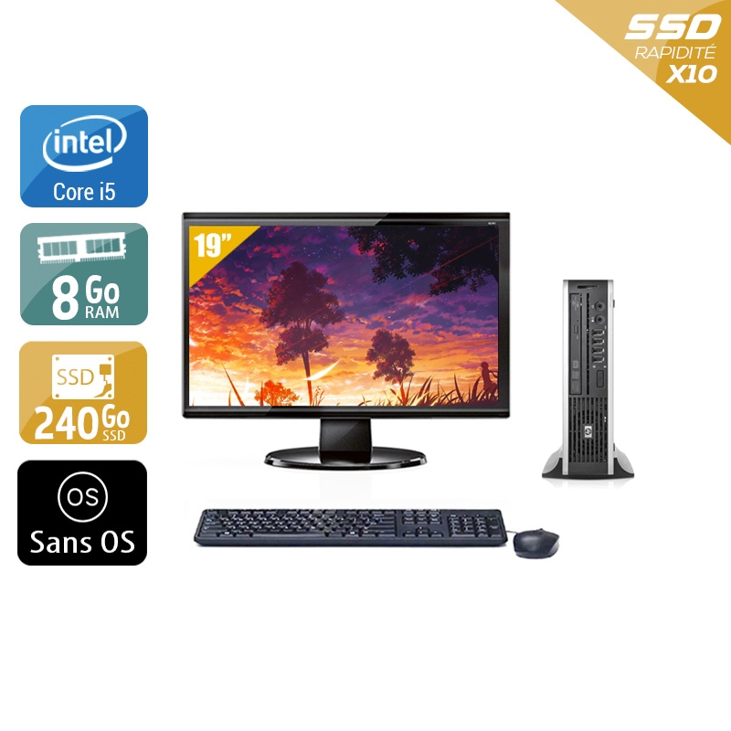 Acheter HP Compaq Elite 8200 USDT i5 + Écran - 19'' 8Go RAM 240Go SSD Sans OS Bon étatOccasion certifiée reconditionnée Bon état - 224,17 € HP Compaq Elite 8200 USDT i5 + Écran - 19'' 8Go RAM 240Go SSD Sans OS Bon étatOccasion certifiée reconditionnée Bon état - reconditionné disponible sur Kiatoo