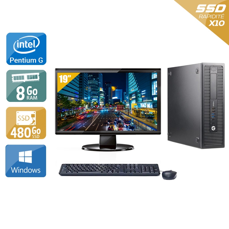 Acheter HP ProDesk 600 G1 SFF Pentium G Dual Core + Écran - 19'' 8Go RAM 480Go SSD Windows 10 Bon étatOccasion certifiée reconditionnée Bon état - 265,83 € HP ProDesk 600 G1 SFF Pentium G Dual Core + Écran - 19'' 8Go RAM 480Go SSD Windows 10 Bon étatOccasion certifiée reconditionnée Bon état - reconditionné disponible sur Kiatoo