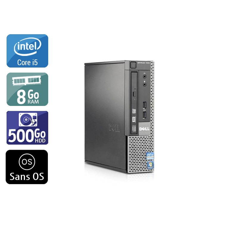 Acheter Dell Optiplex 790 USDT i5 - 8Go RAM 500Go HDD Sans OS Bon étatOccasion certifiée reconditionnée Bon état - 190,83 € Dell Optiplex 790 USDT i5 - 8Go RAM 500Go HDD Sans OS Bon étatOccasion certifiée reconditionnée Bon état - reconditionné disponible sur Kiatoo